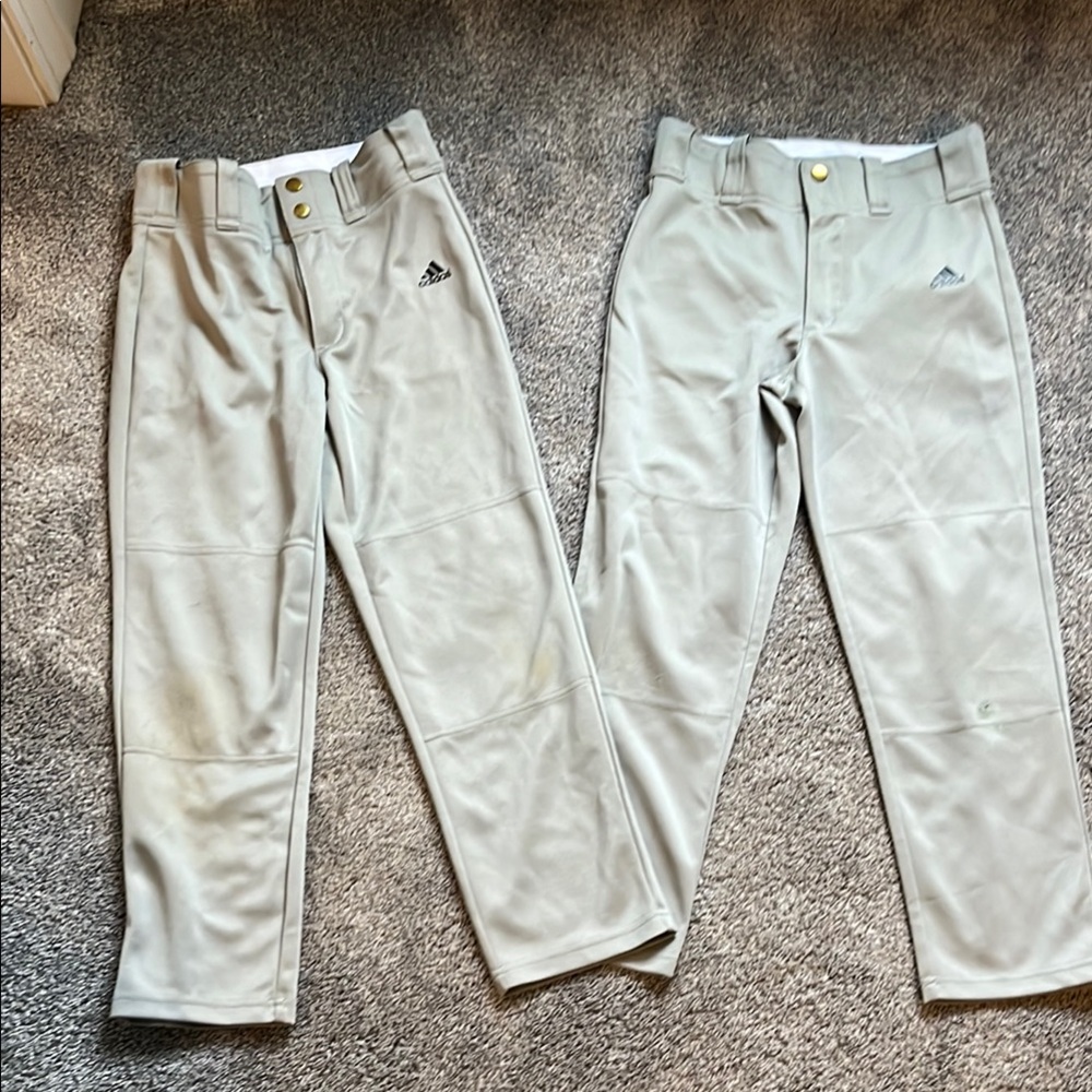 Kids Gray Baseball Pants